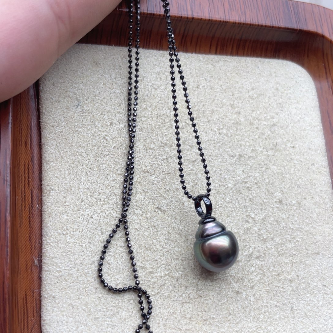 颈饰海水珍珠银S925镶嵌A24