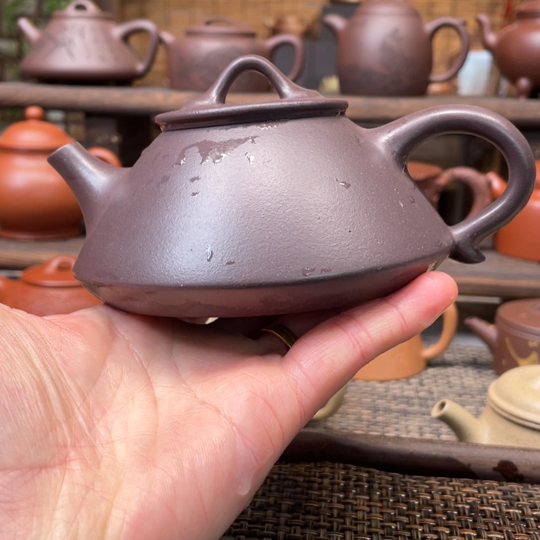 紫砂茶壶宜兴原矿紫手工制240