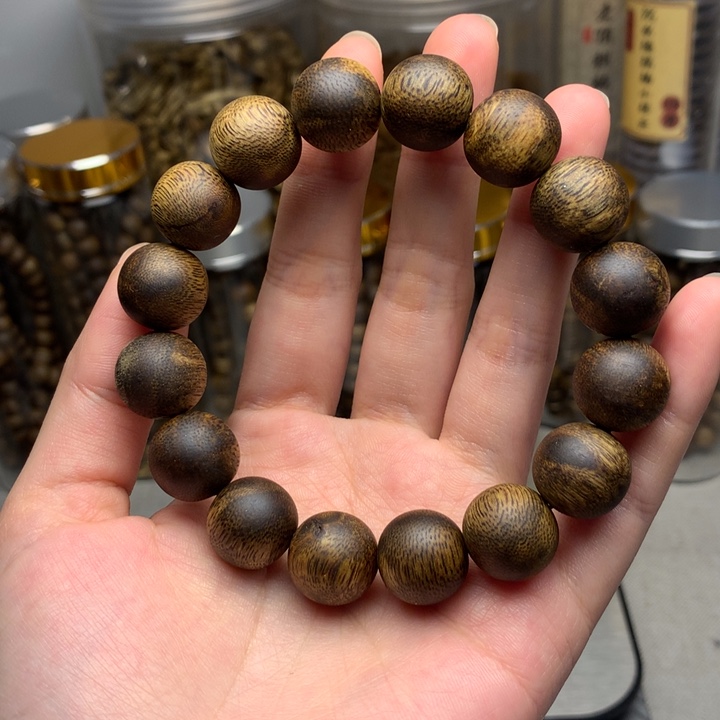 阵***饰沉香碎屑沉香沉香奇楠单圈卡14保18克+