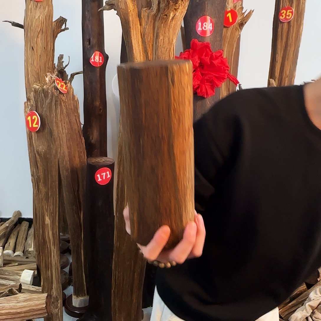 沉香摆件天然沉香原木摆件➕底座