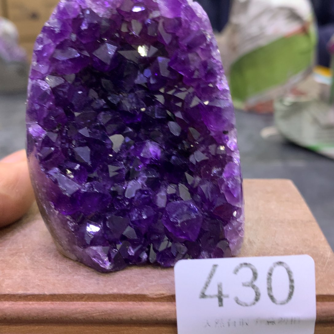 水晶摆件未镶嵌紫晶430