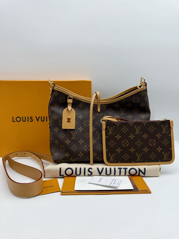 99新 LouisVuitton/路易威登 carryall pm 小号子母包 单肩包