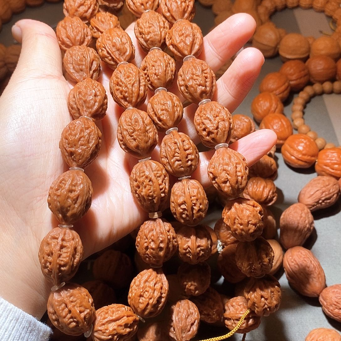 紫***林文玩核桃吊坠18尺粗筋八棱脖挂