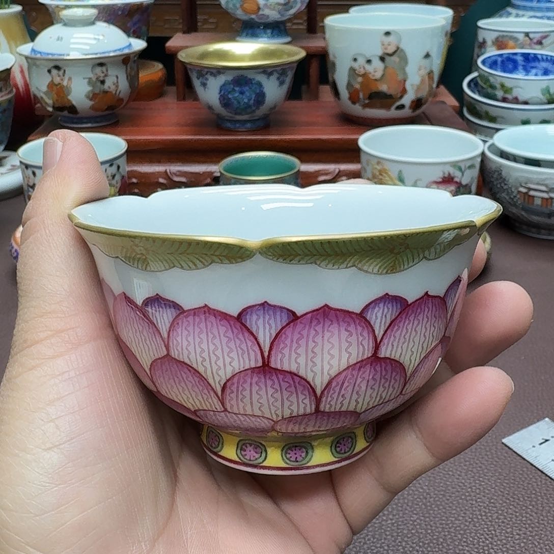 瓷片景德镇仿古手工制作精品展示