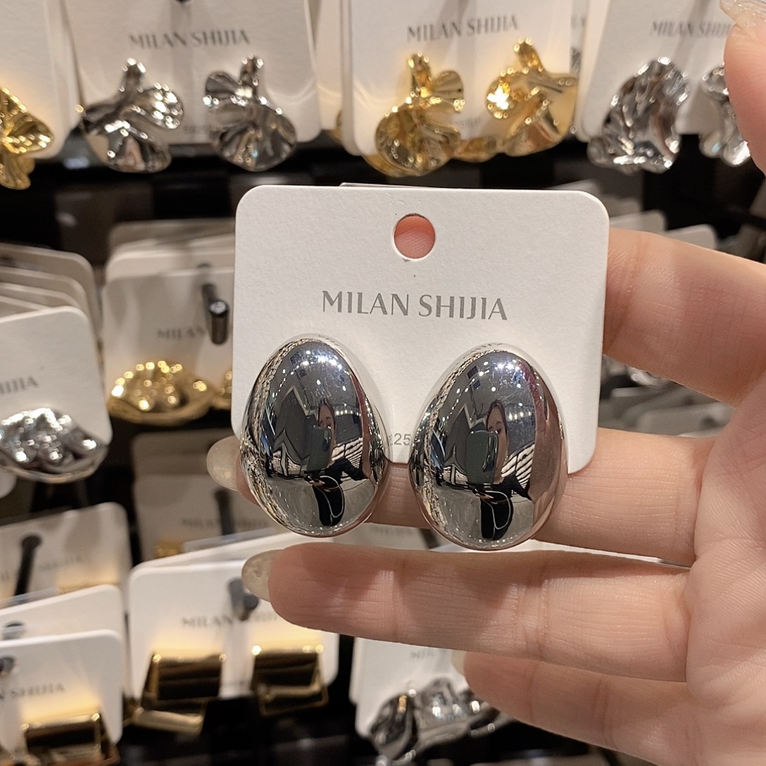 铜合金925银银色蛋面