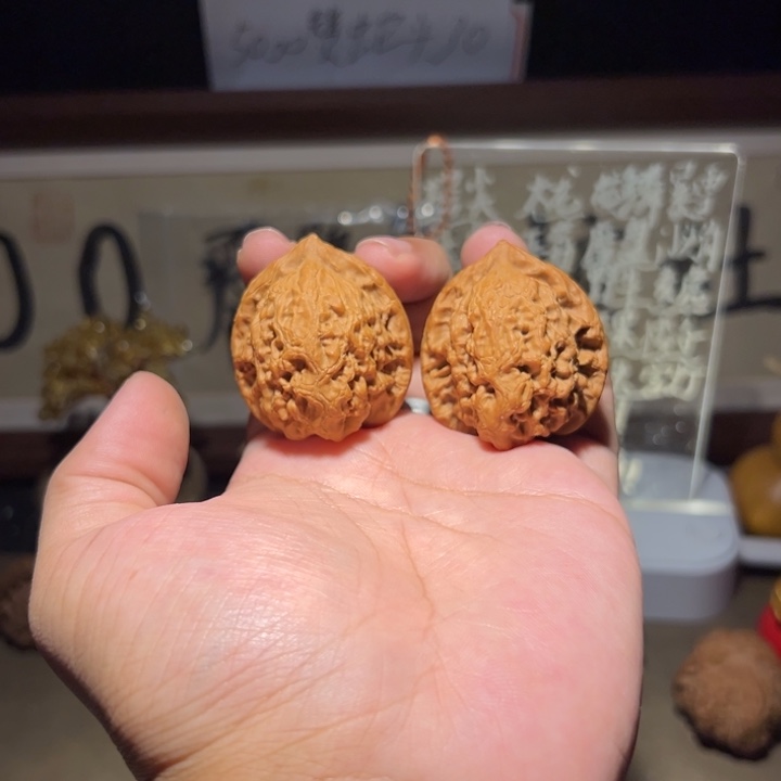 把件文玩核桃36观音肚一般对