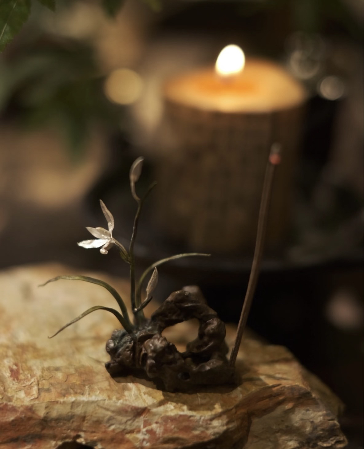 纯手工兰花线香香插兰花香插便携高端香插香插底座香薰炉线香插