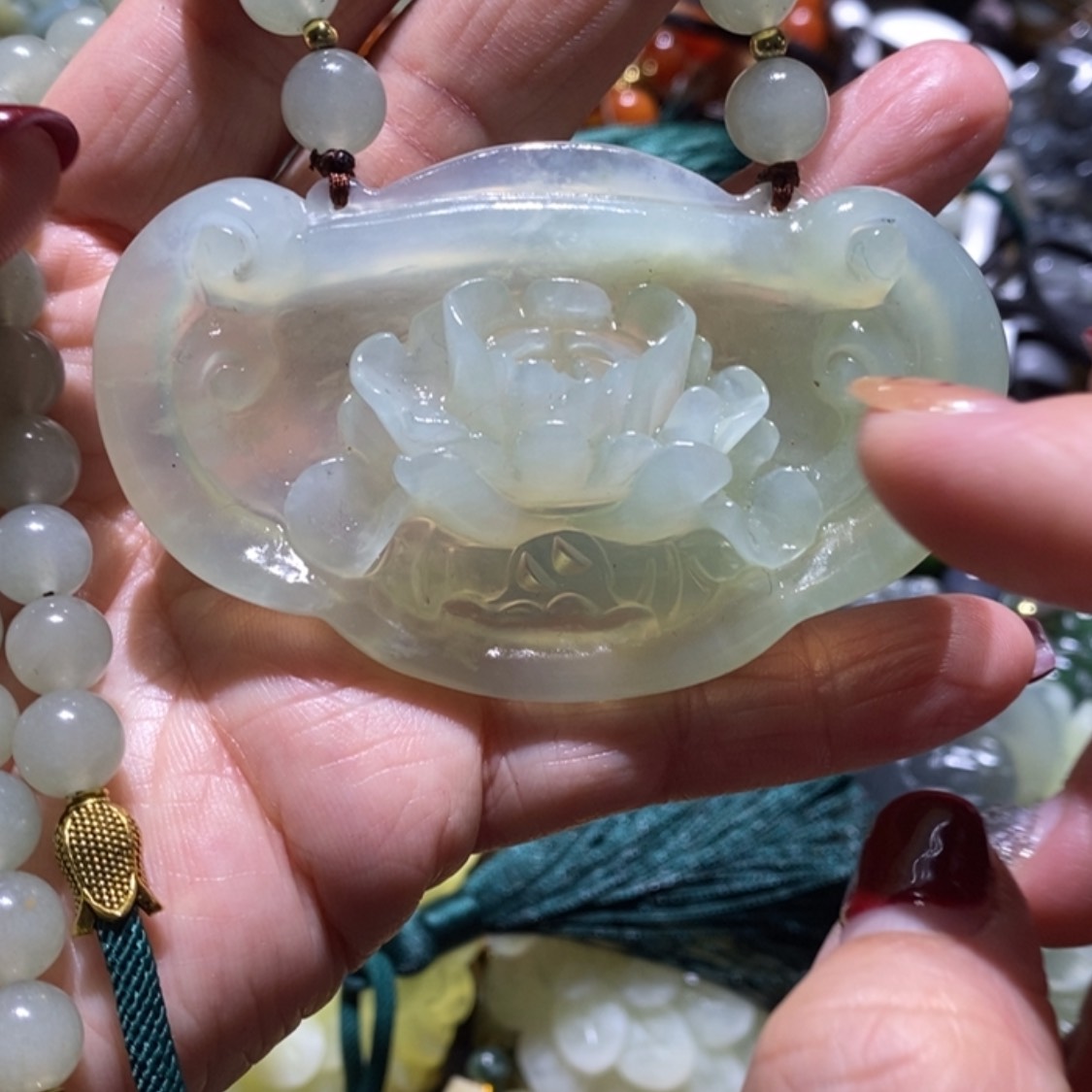 【闪购商品】岫玉毛衣链未镶嵌