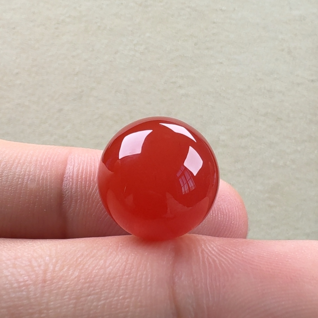 南红玛瑙未镶嵌圆珠14.5