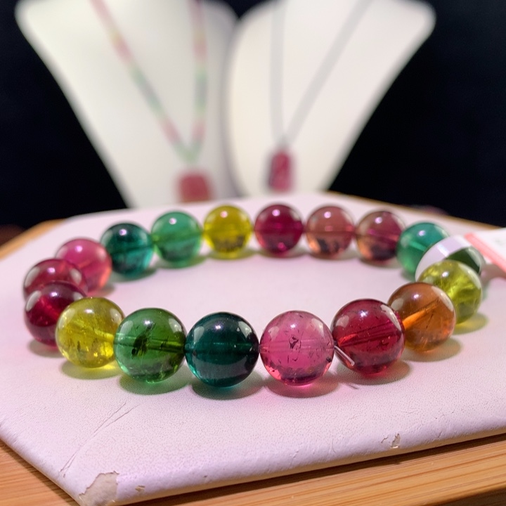 双色碧玺手链未镶嵌