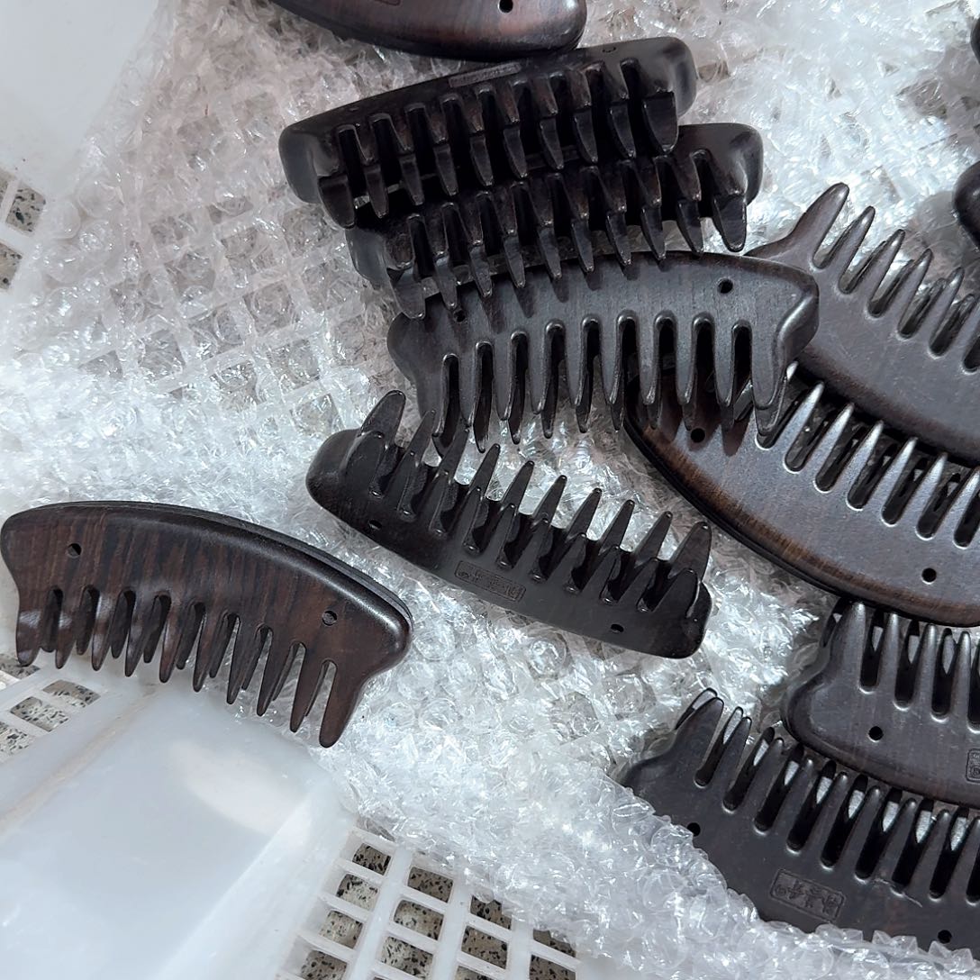 紫光檀梳子工具瑕疵款