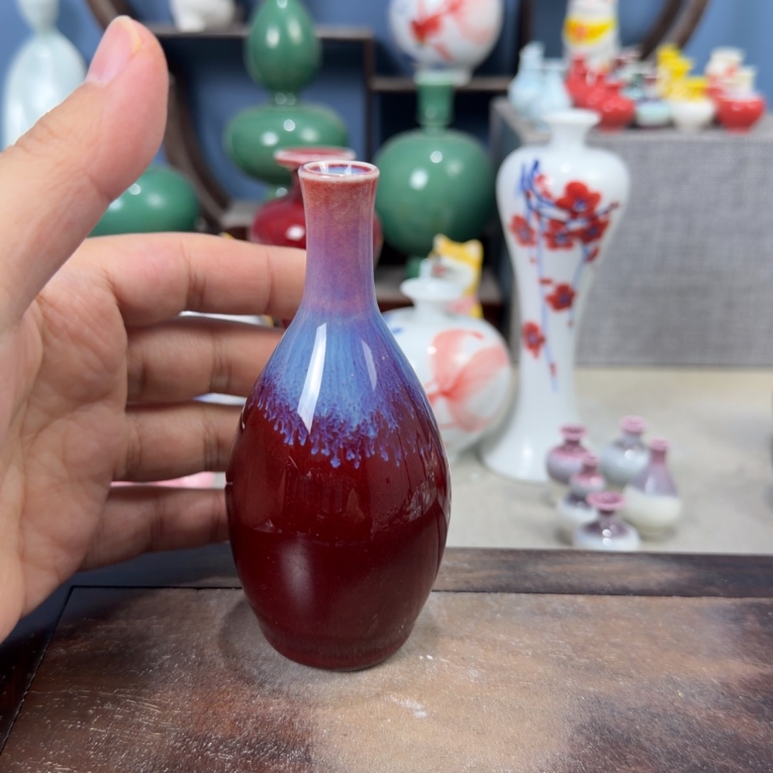 陶瓷手工小花器摆件