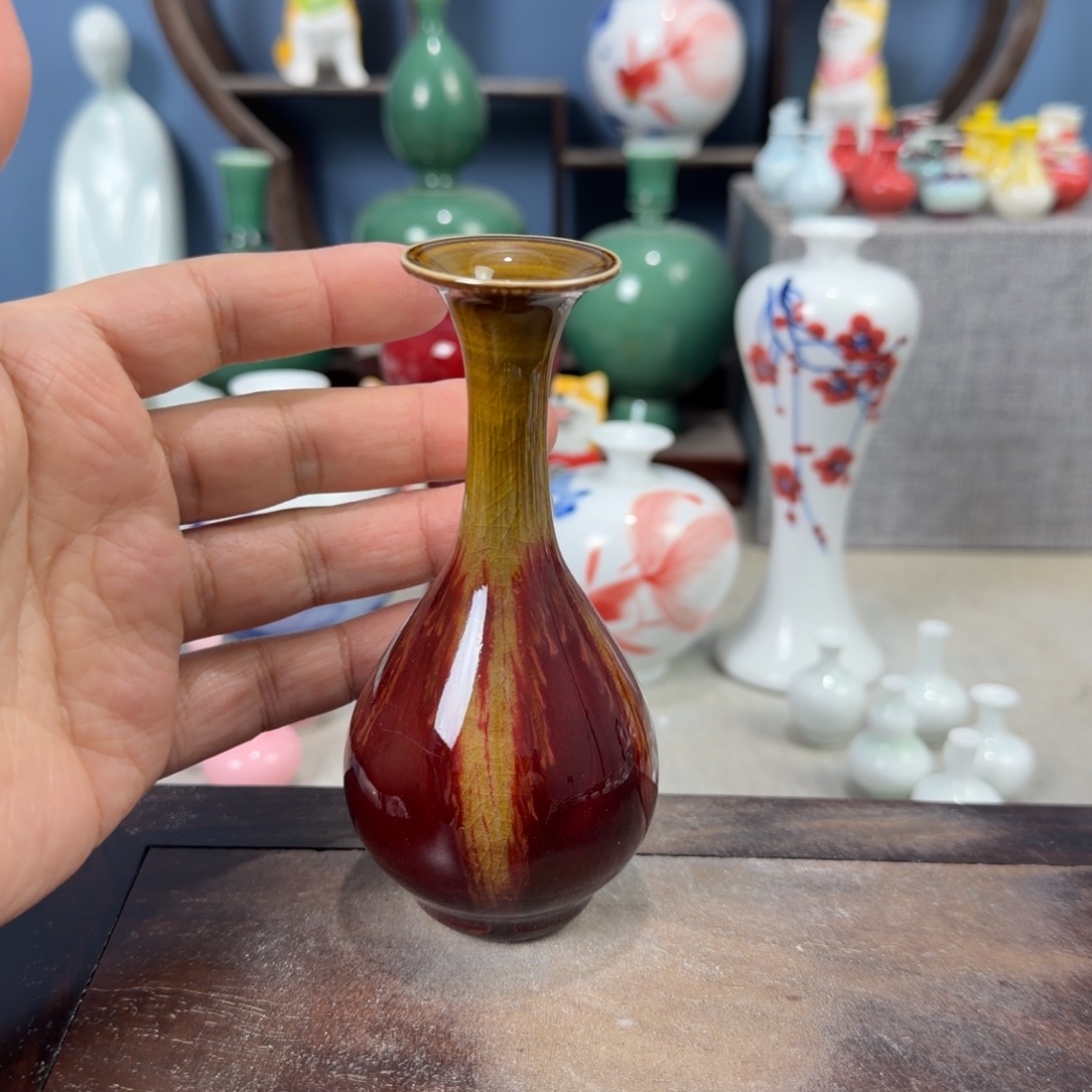 陶瓷手工小花器摆件