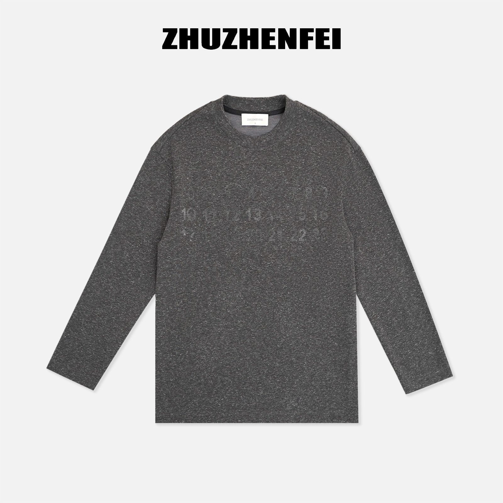 ZHUZHENFEI  秋冬保暖圆领修身显瘦打底衫长袖T恤-Z354093