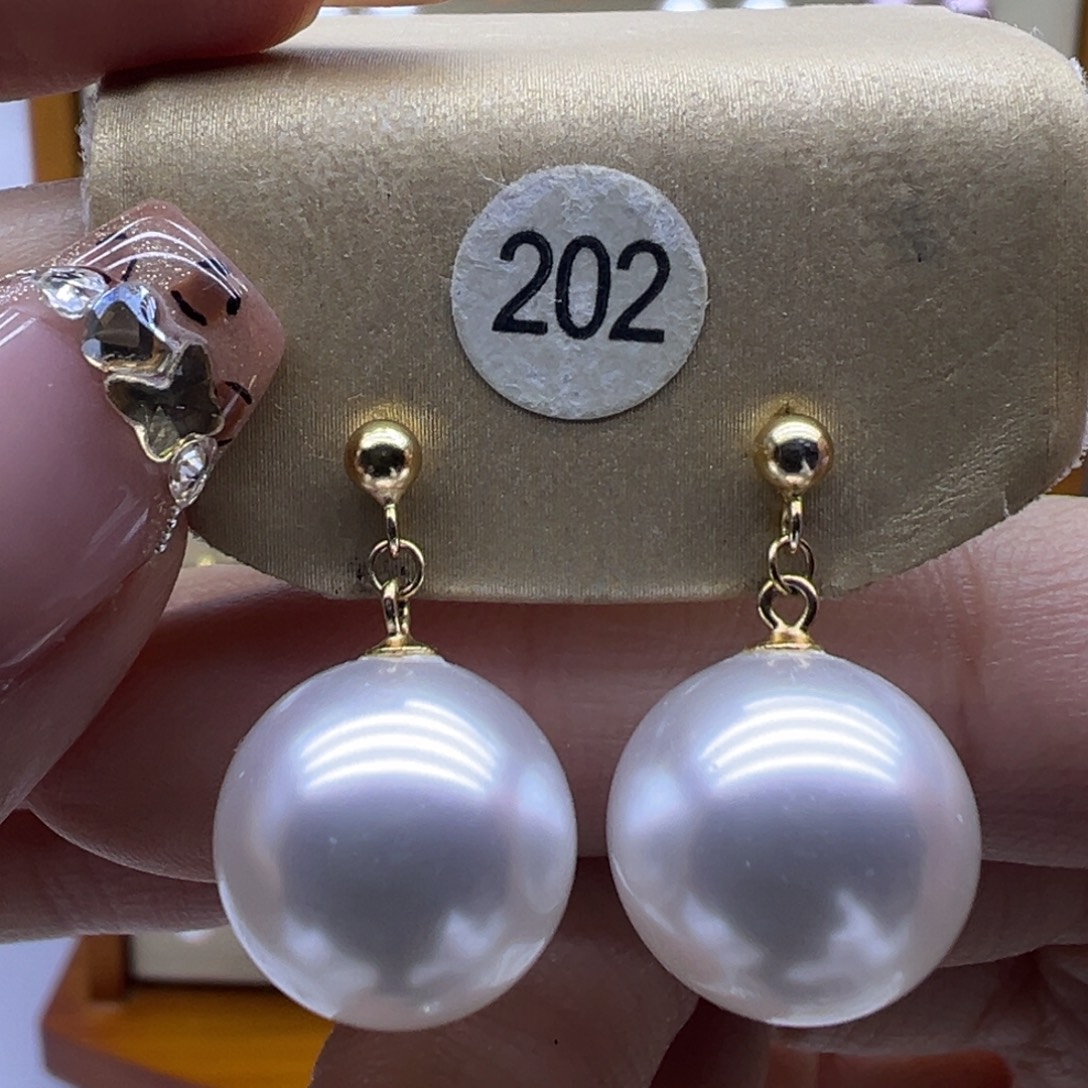 耳饰淡水珍珠银S925镶嵌