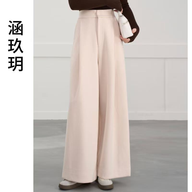 涵玖玥【A版阔腿裤】秋冬慵懒风女神感宽松垂感裤子4.9-7360