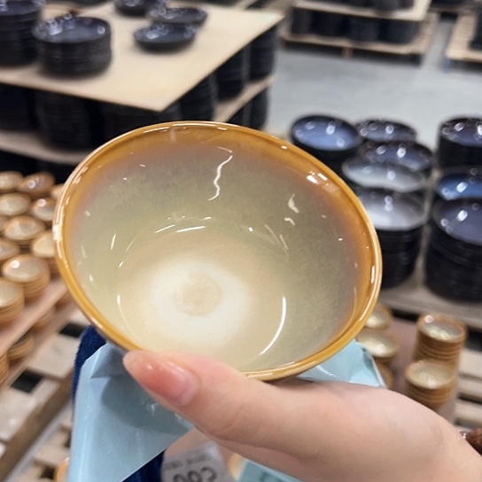 新骨瓷072微瑕曼谷棕4.5微反口碗