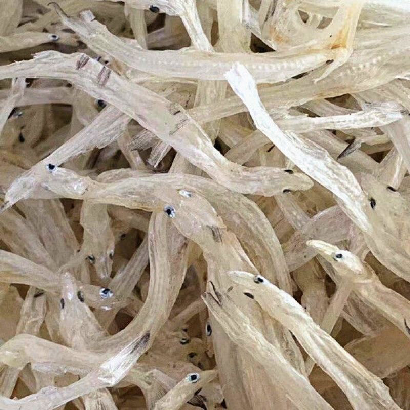 农户自晒 小银鱼干