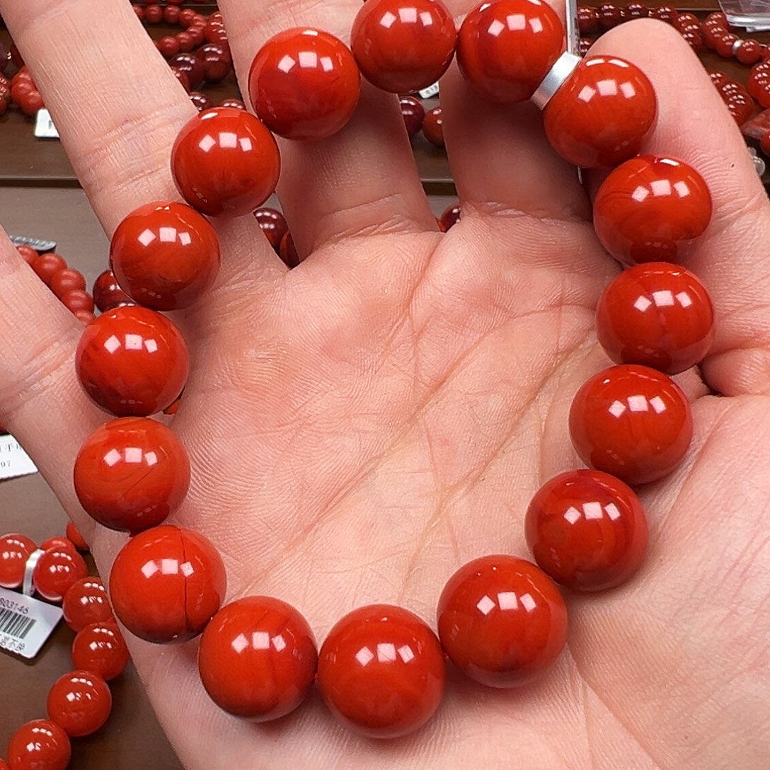 南红玛瑙未镶嵌手链