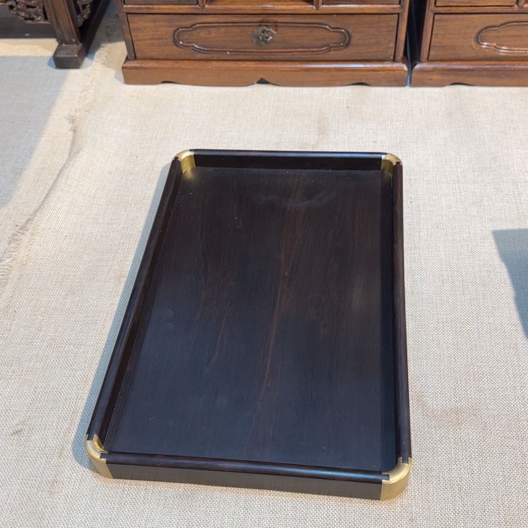 花梨木类托盘 紫光檀