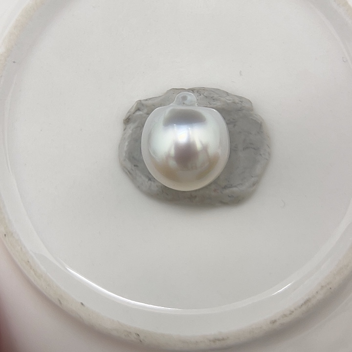 海水珍珠未镶嵌颈饰12.4 澳白 款后显圆