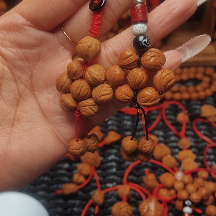 菩提籽类龙纹桃枭挂件