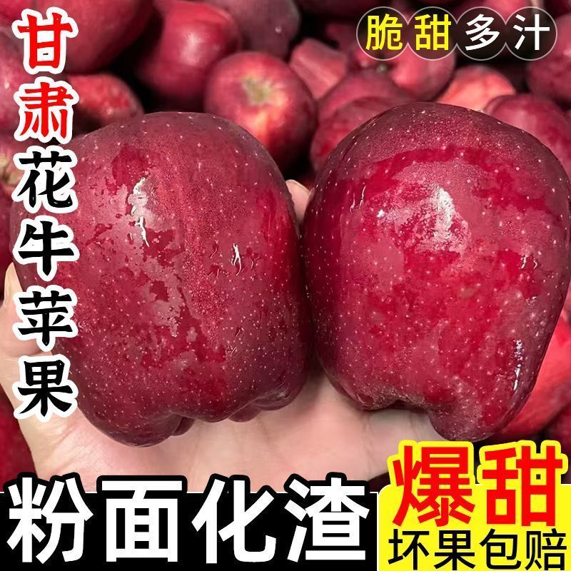 甘肃天水花牛苹果脆甜新鲜水果脆粉两吃可做宝宝辅食抖音f1