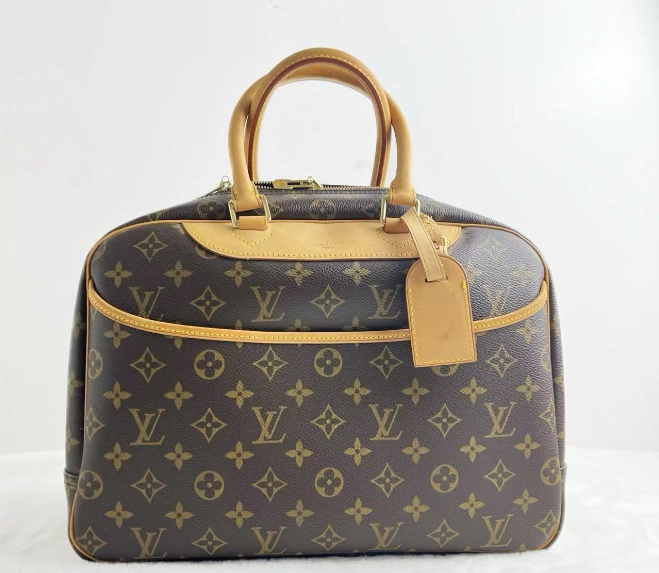 95新 LouisVuitton/路易威登 老花中号珍妮托特包/