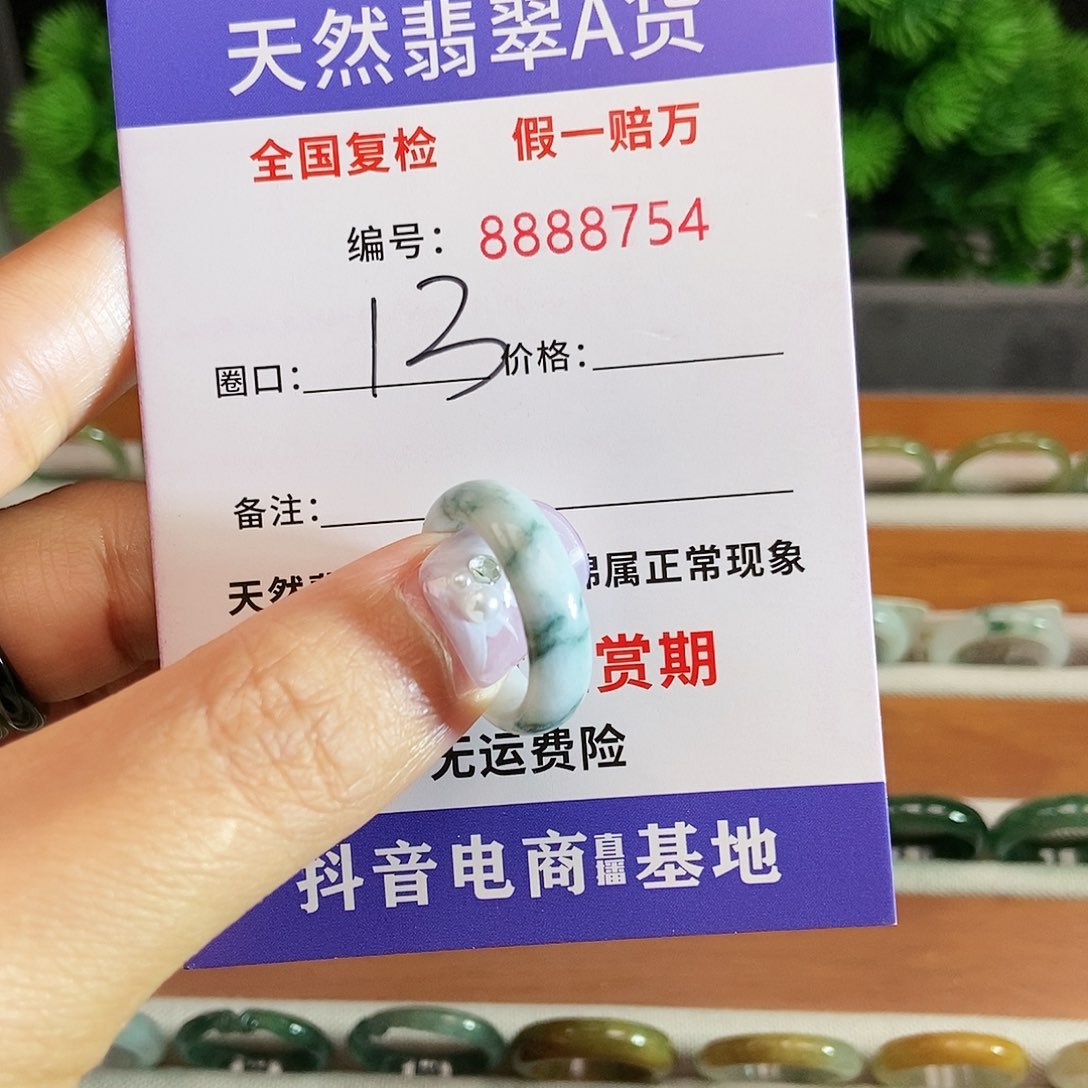翡翠戒圈未镶嵌8754.....
