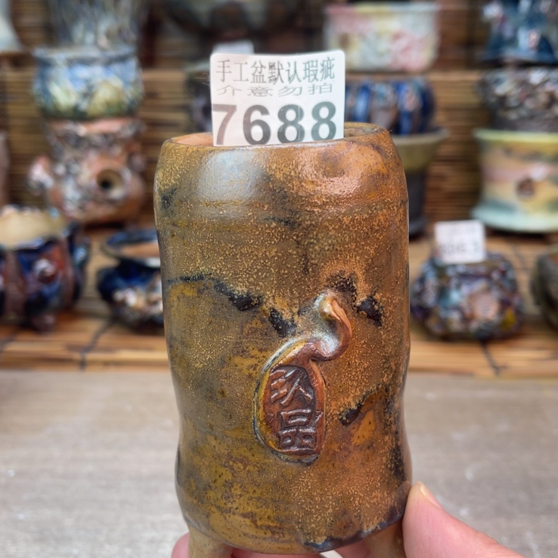 手工花盆默认瑕疵完美者勿拍