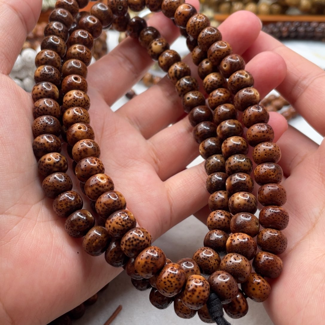 星月菩提吊坠8✖️10藏桶陈籽虎皮