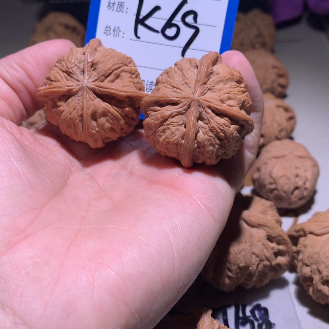 吊坠文玩核桃雨花石四棱