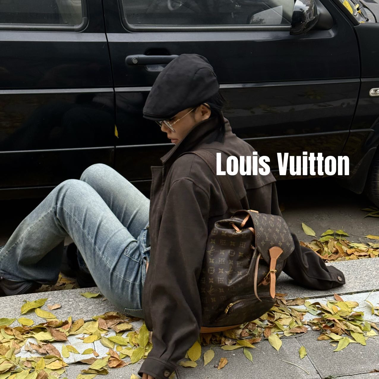 修复品8615375/LouisVuitton/路易威登大号双肩包