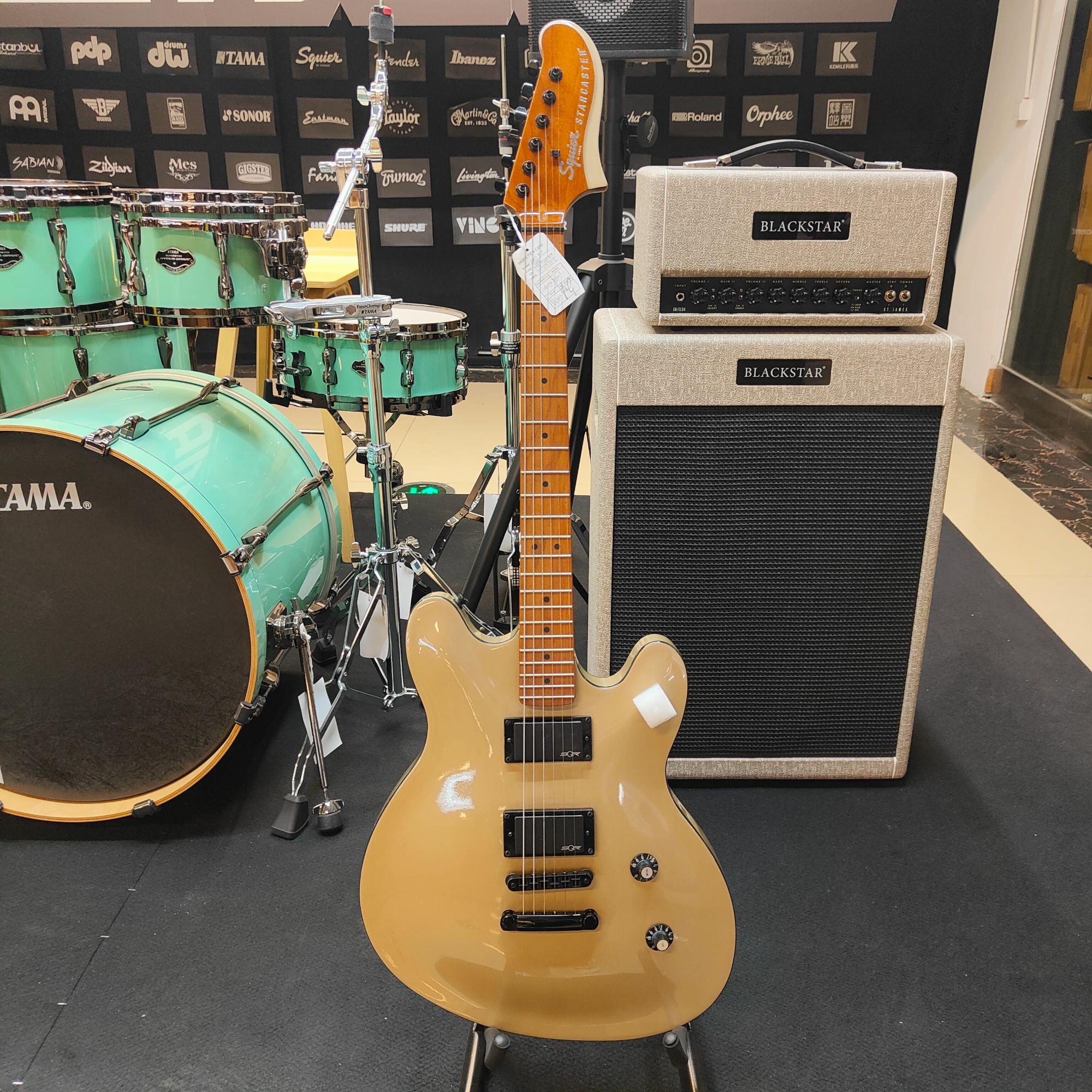 特价芬达sq当代系列电吉他主动式Star烤枫木指板0370471544海岸金