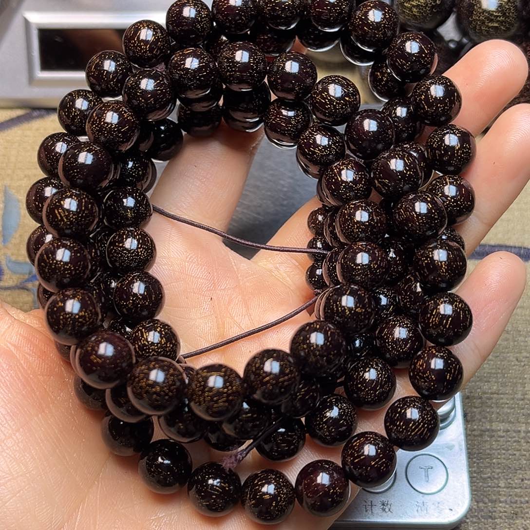 檀香紫檀（小叶紫檀）超**丽1.0 108 爆星