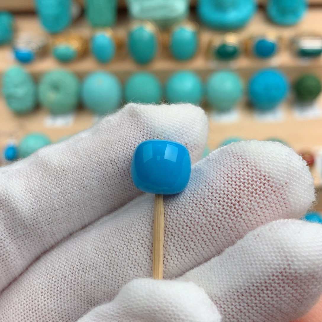 绿松石配饰未镶嵌10.4-9.4mm