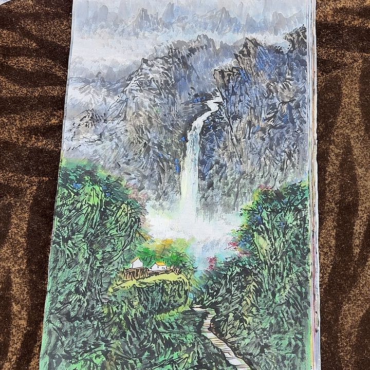 国画书画绘画广成子老师作品140.70