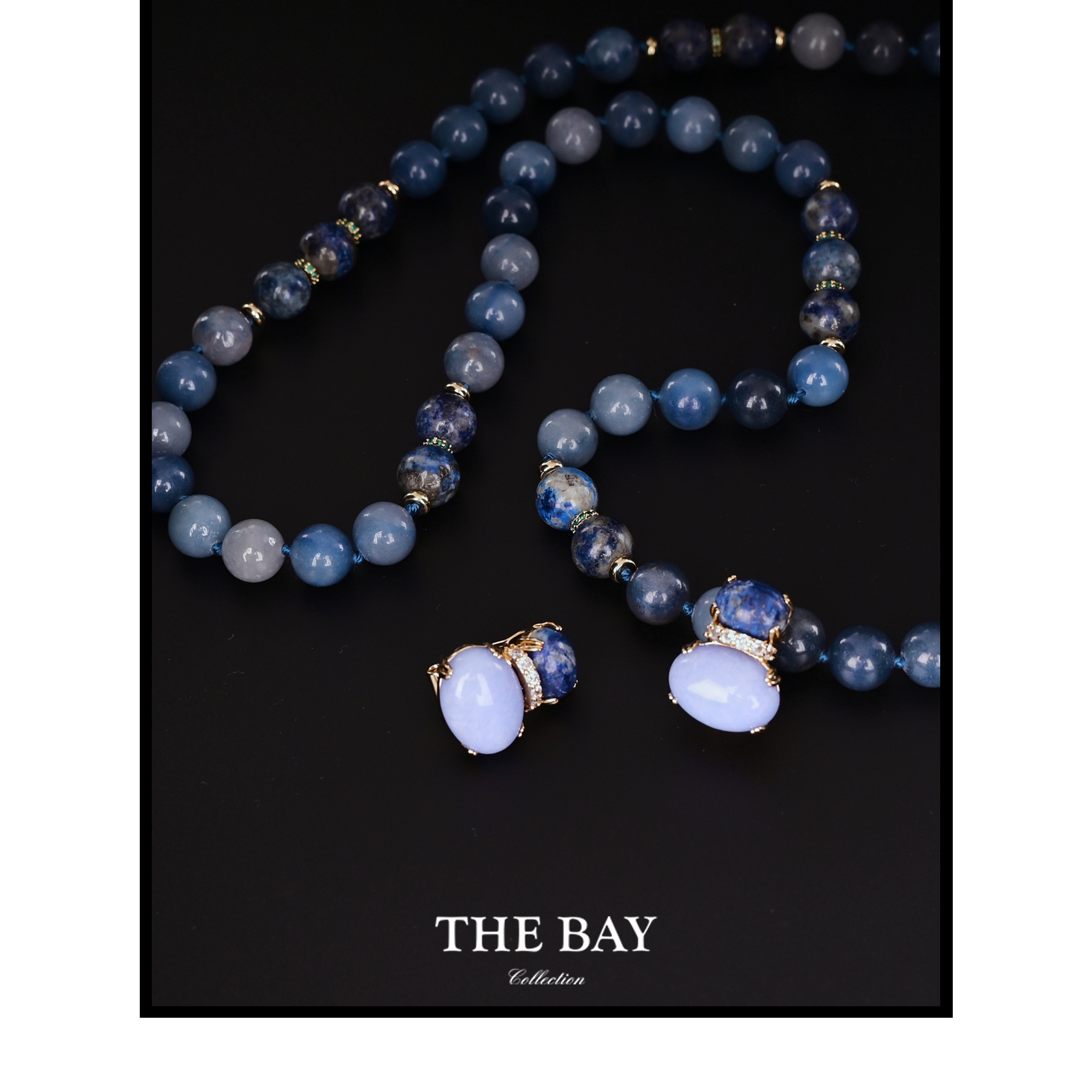 铜合金仿水晶项链 TheBay【蔚蓝雅集】耳钉项链 YCTB00181YCTB00186