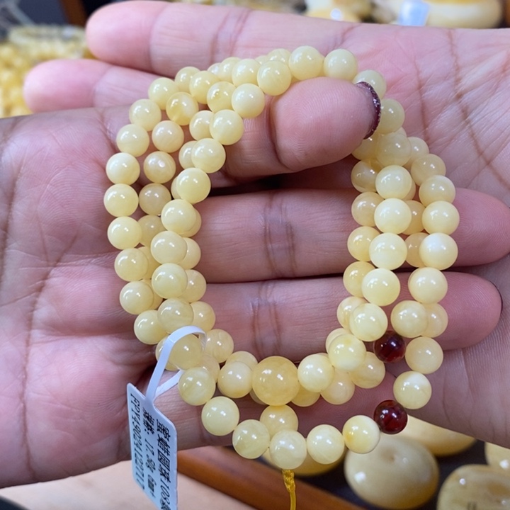 琥珀颈饰未镶嵌手链