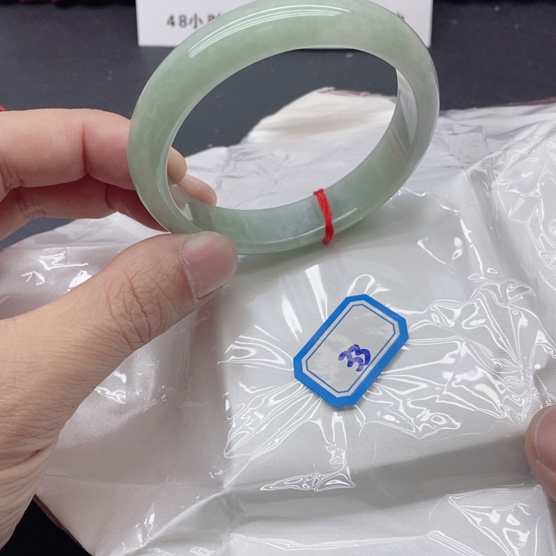 格***选岫玉未镶嵌手镯翡手镯33