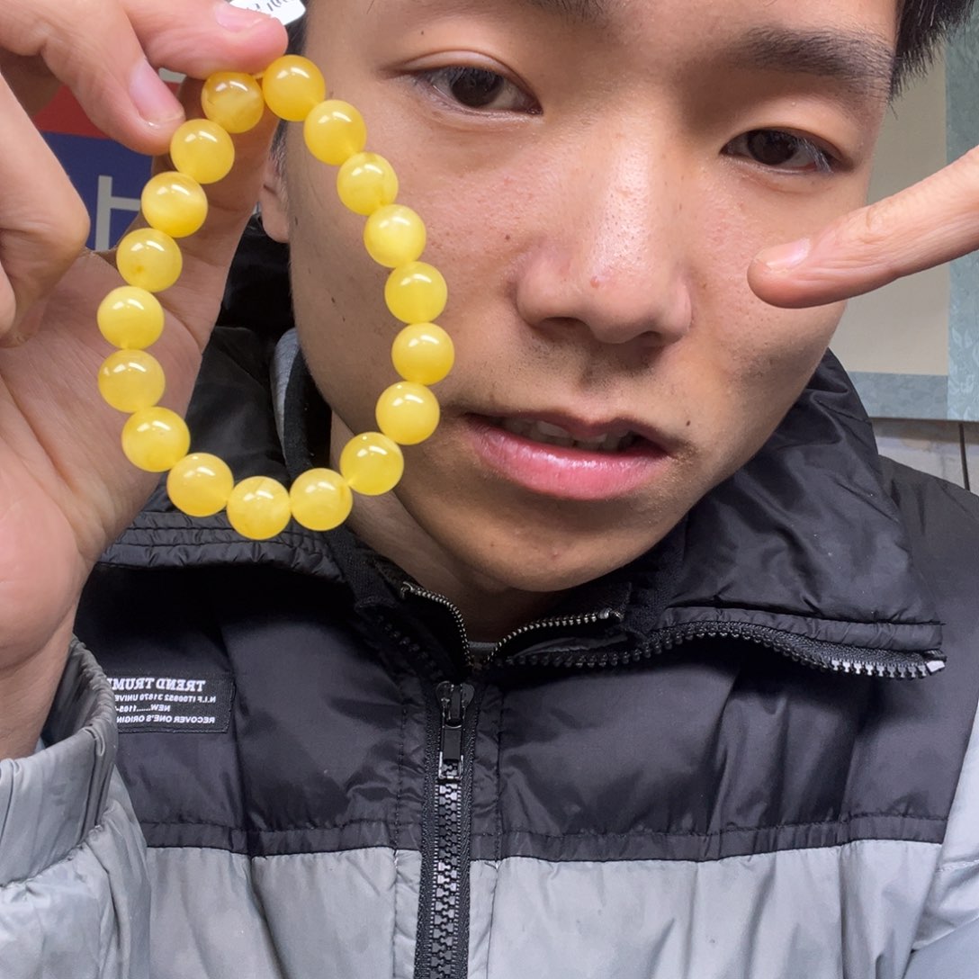 蜜蜡颈饰未镶嵌多样性蜜蜡老黄蜡卡10钢板料货头
