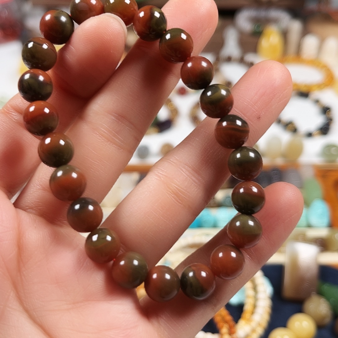 南红玛瑙未镶嵌手链包浆南红