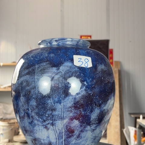 摆件屈犊泉钧窑作品