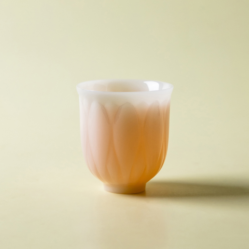 （阿萌茶事）冰种璞玉-莲瓣杯 110ml