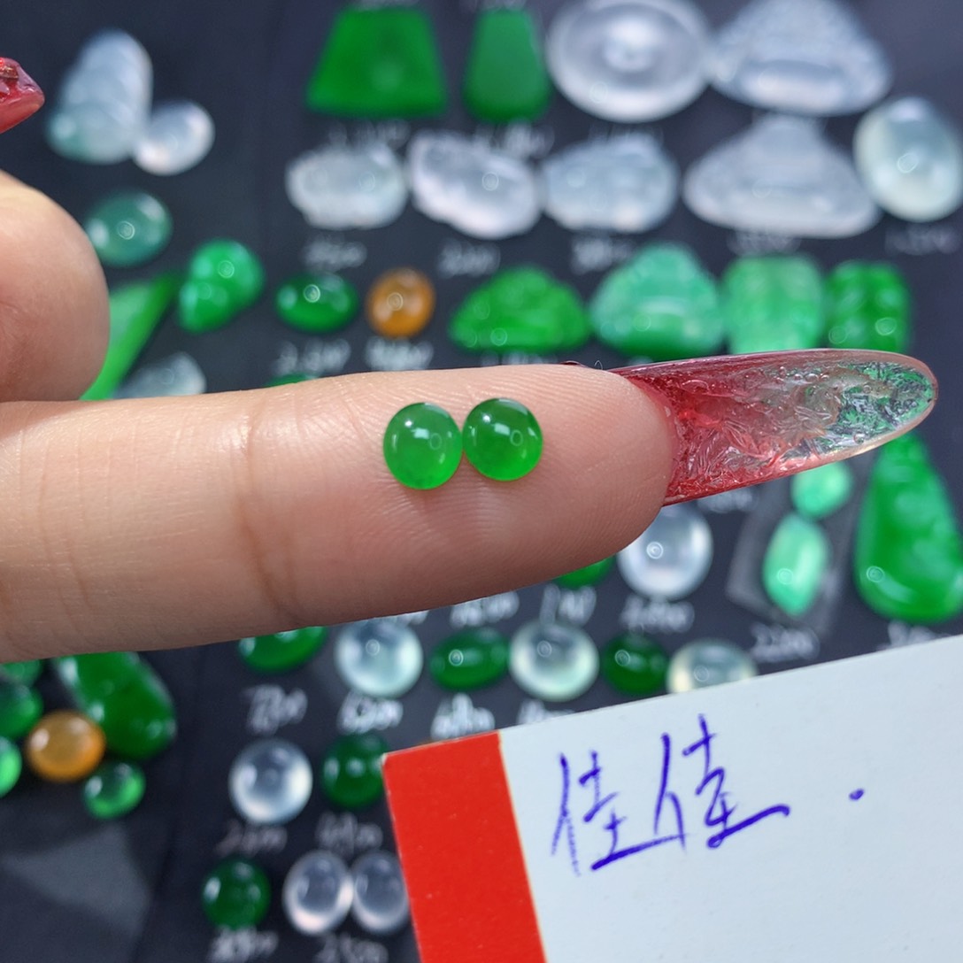 翡翠颈饰未镶嵌纯天然缅甸A货翡翠