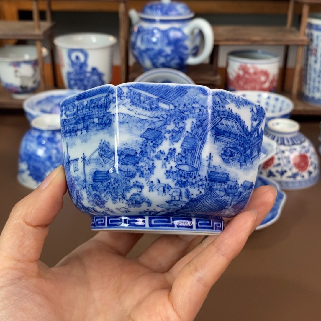 杯天****ᴳ景德镇陶瓷手工手绘