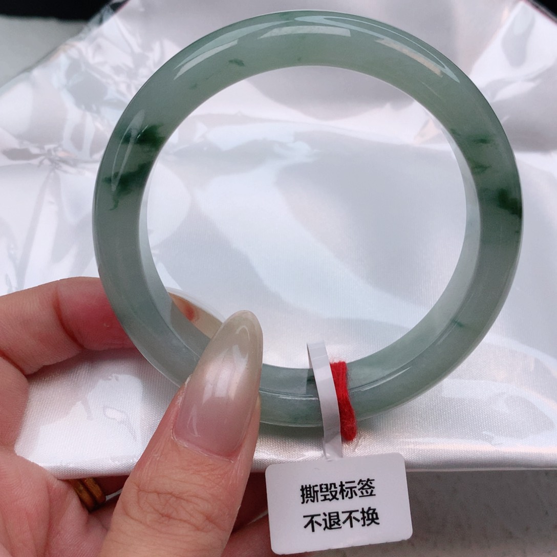 未镶嵌手镯翡翠1809 正圈55
