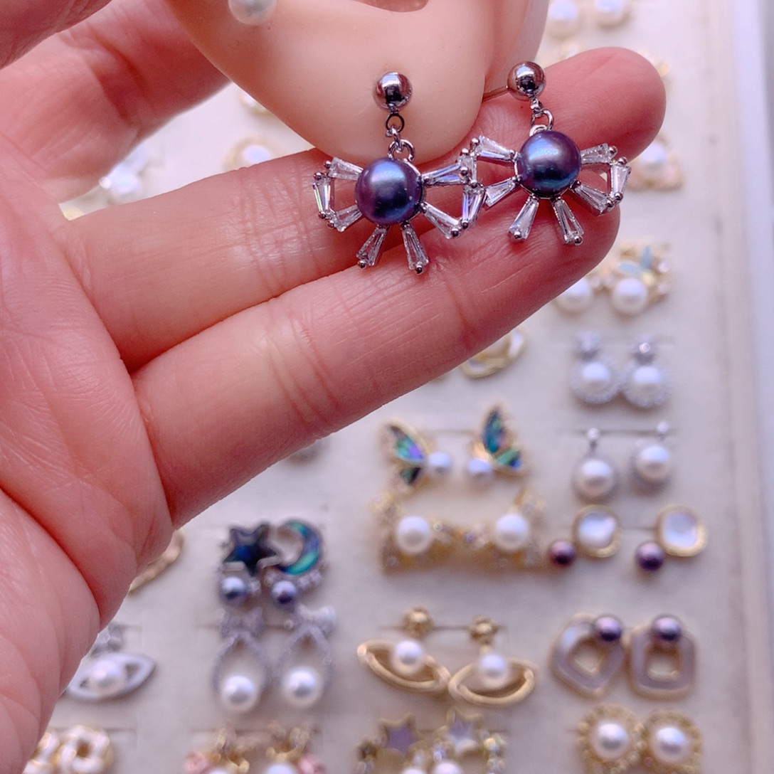 耳饰淡水珍珠合金