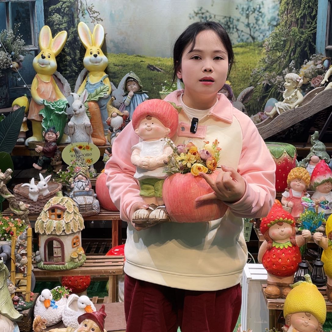 摆件花园摆件红红火火