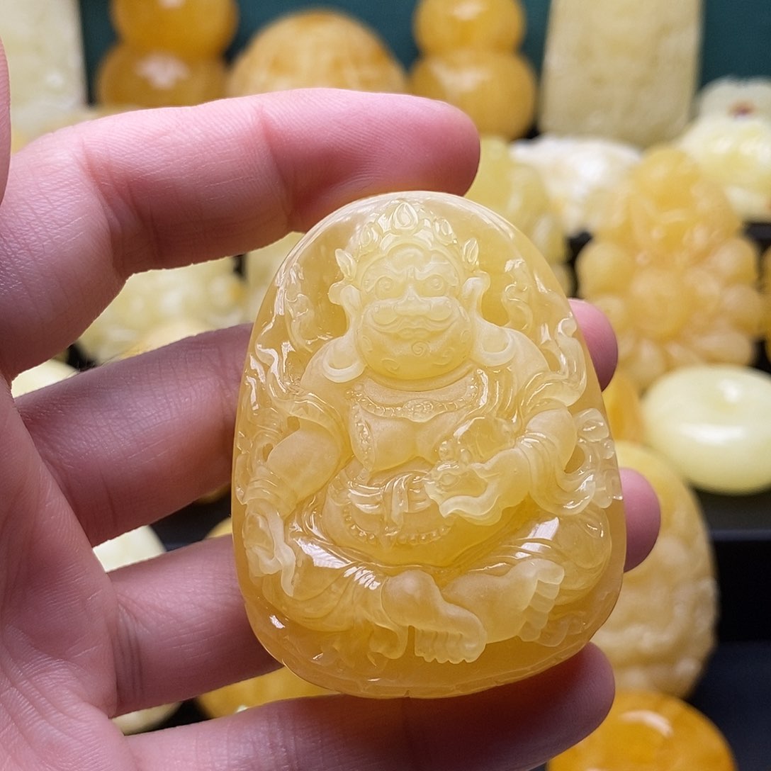 琥珀颈饰未镶嵌琥珀蜜蜡吊坠